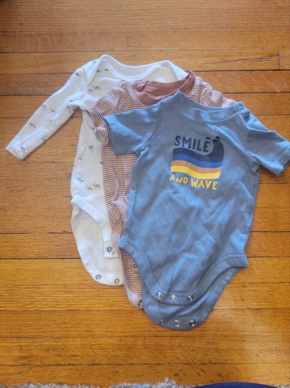 Little Boy's 0-3 Month Assorted 3-Piece Onesie Set